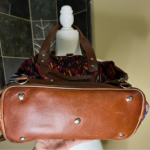 Nena & Co OOAK Convertible Day Bag Crossbody Huipil Leather OG CDB - Picture 12 of 16